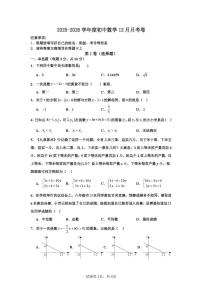 山东省青岛市崂山区麦岛中学2025-2026学年 上学期八年级数学12月月考卷