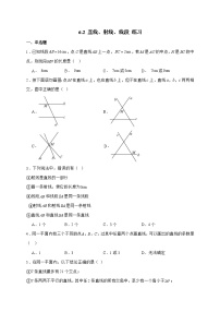 人教版（2024）七年级上册（2024）直线、射线、线段同步测试题