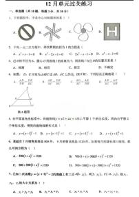湖北省武汉市光谷实验中学2025-2026学年上学期12月月考九年级数学试卷