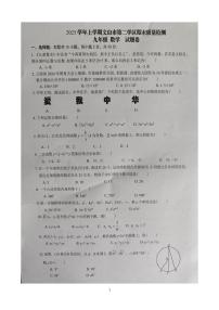 云南省文山壮族苗族自治州文山市第二学区四校2025-2026学年九年级上学期12月期末数学试题