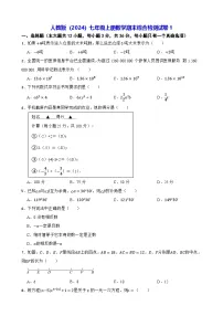 人教版（2024）七年级上册数学期末综合检测试卷1（含答案）