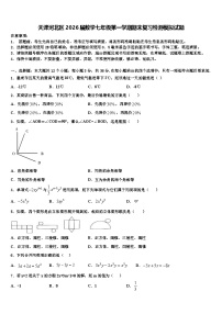 天津河北区2026届数学七年级第一学期期末复习检测模拟试题含解析