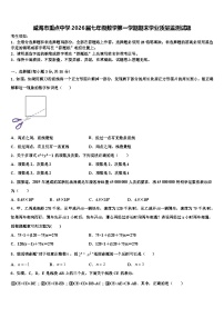 威海市重点中学2026届七年级数学第一学期期末学业质量监测试题含解析