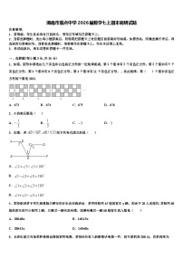 渭南市重点中学2026届数学七上期末调研试题含解析