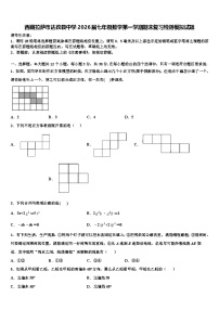 西藏拉萨市达孜县中学2026届七年级数学第一学期期末复习检测模拟试题含解析