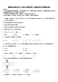 西藏自治区昌吉州2026届七年级数学第一学期期末复习检测模拟试题含解析