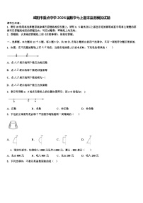 咸阳市重点中学2026届数学七上期末监测模拟试题含解析
