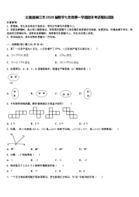 云南省丽江市2026届数学七年级第一学期期末考试模拟试题含解析