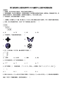 浙江省杭州市上城区杭州中学2026届数学七上期末考试模拟试题含解析
