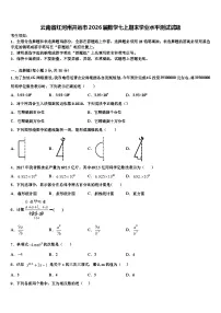 云南省红河州开远市2026届数学七上期末学业水平测试试题含解析