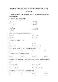 福建省厦门市集美区2025-2026学年九年级上学期期中考数学试卷（学生版）