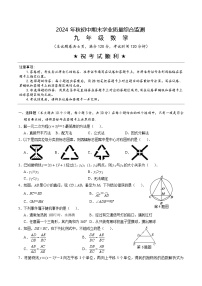 湖北省襄阳市老河口市2025届九年级上学期期末学业质量综合监测数学试卷(含答案)