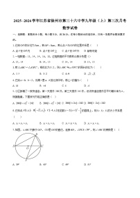 2025--2026学年江苏省徐州市第三十六中学九年级（上）第三次月考数学试卷-自定义类型