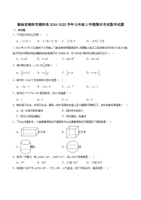 湖南省衡阳市衡阳县2024-2025学年七年级上学期期末考试数学试卷(含解析)