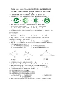 期中考试强化提分训练（含解析）2025—2026学年人教版（2024）数学八年级上册