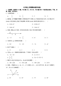 浙江省温州市2025年七年级上学期期末数学试卷附答案