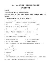 安徽省宣城市2024-2025学年上学期期末教学质量监测九年级数学试题