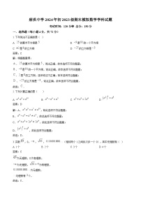 四川省射洪中学校2024-2025学年八年级上学期12月期末考试数学试卷(含解析)