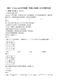 天津市蓟州区第一中学2025届九年级上学期12月月考数学试卷(含解析)