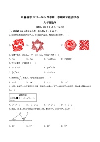 新疆维吾尔自治区吐鲁番市2023-2024学年八年级上学期期末考试数学试卷(含解析)