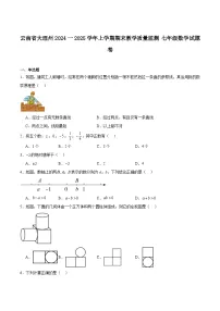 云南省大理州2024-2025学年七年级上学期期末考试数学试卷(含解析)