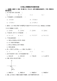 广东省广州市海珠区2025年七年级上学期期末考试数学试卷附答案