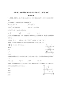 安徽省滁州市定远县育才学校2025-2026学年九年级（上）12月月考数学试题(含答案)