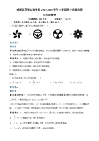 福建省莆田市城厢区顶墩实验学校2024—2025学年上学期期中质量检测九年级数学试题（解析版）-A4