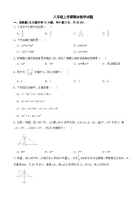 广东省广州市海珠区2025年八年级上学期期末数学试题附答案