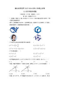 2025-2026学年湖北省黄石市八年级上学期12月月考数学试卷（学生版）