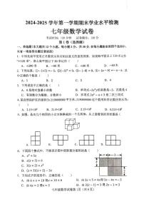 河北省邯郸市武安市2024-2025学年七年级上学期1月期末数学试题
