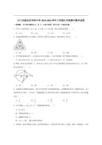 广东省江门市新会区华侨中学2025-2026学年上学期九年级期中数学试卷（含答案）