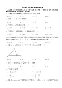 贵州省贵阳市2025年上学期八年级期末数学测试试卷附答案