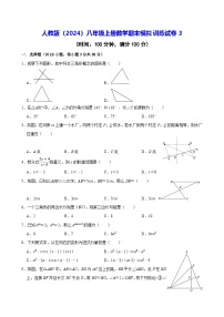 人教版（2024）八年级上册数学期末模拟训练试卷3（含答案解析）