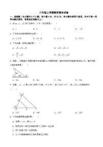 四川省成都市天府新区2025年八年级上学期数学期末试卷附答案