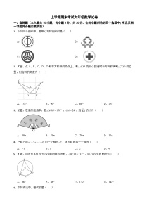 甘肃省庆阳市2025年上学期期末考试九年级数学试卷附答案