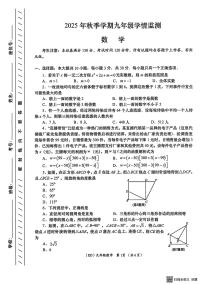 甘肃省陇南市西和县2025-2026学年九年级上学期期末学情监测数学试卷
