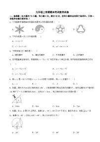 广东省广州市黄埔区2025年九年级上学期期末考试数学试卷附答案