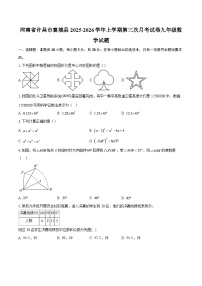 河南省许昌市襄城县2025-2026学年上学期第三次月考试卷九年级数学试题-自定义类型
