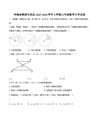 河南省鹤壁市淇县2025-2026学年上学期九年级数学月考试卷-自定义类型