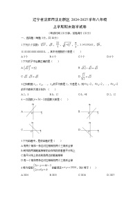 2024-2025学年辽宁省沈阳市沈北新区八年级上学期期末数学试卷（学生版）