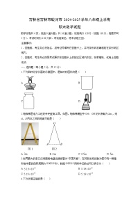 2024-2025学年吉林省吉林市蛟河市八年级上学期期末数学试卷（学生版）