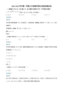 甘肃省武威三中教育集团联片教研2024—2025学年上学期九年级数学期末试卷（解析版）-A4