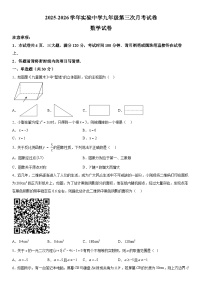 河南省开封市祥符区实验中学2025-2026学年九年级（上）第三次月考数学试题（含答案）