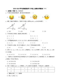 2025-2026学年浙教版数学八年级上册期末押题卷（一）