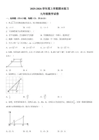 吉林省长春市高新技术产业开发区慧谷学校2025-2026学年九年级上册期末考试数学试卷（含答案）