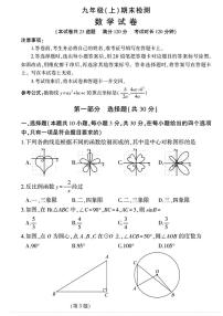 辽宁省大连市高新园区2025—2026学年 上学期九年级期末数学试卷