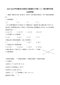 2025-2026学年黑龙江省绥化市绥棱县七年级（上）期末数学试卷（五四学制）-自定义类型