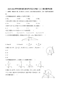 2025-2026学年吉林省长春市汽开区九年级（上）期末数学试卷-自定义类型