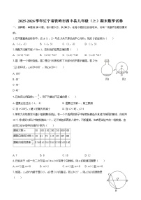 2025-2026学年辽宁省铁岭市西丰县九年级（上）期末数学试卷-自定义类型